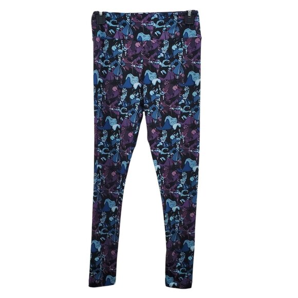 LuLaRoe Disney Villains Peter Pan Captain Hook Collage Print‎ Rare Leggings O/S - Picture 5 of 6